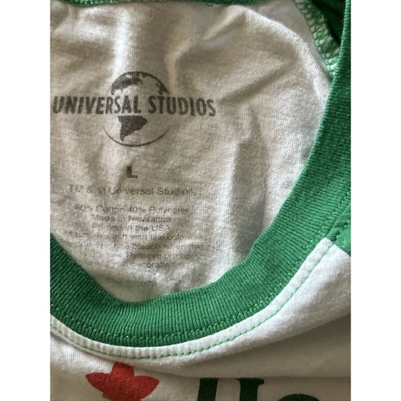 Universal Studios Florida Happy Holidays Christmas 3/4 Sleeve Jeresy Large Tee - Picture 4 of 6